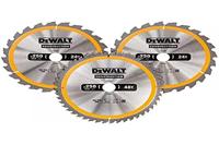 DeWALT DT1964 Cirkelzaagbladen Set 305mm (1X 24T 1X 48T 1X 60T) - thumbnail