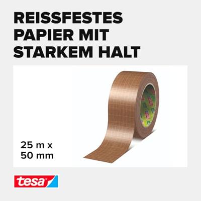 tesa PAPER ULTRA STRONG 56000-00000-00 Pakband Bruin (l x b) 25 mm x 50 mm 1 stuk(s) tesa PAPER ULTRA STRONG 56000-00000-00 Pakband Bruin (l x b) 25 mm x 50 mm 1 stuk(s)