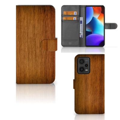 Xiaomi Redmi Note 12 Pro Plus | Book Style Case | Donker Hout