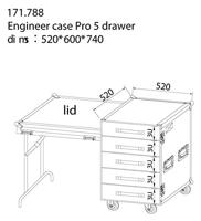 Power Dynamics PD-FA6 5 Laden flightcase met tafel - thumbnail