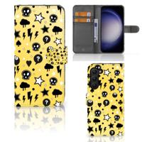 Telefoonhoesje met Naam Samsung Galaxy S23 Plus Punk Geel - thumbnail