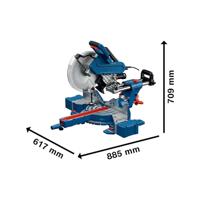 Bosch Professional GCM 340-305 D Verstek- en afkortzaag 1800 W 305 mm 30 mm - thumbnail
