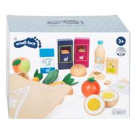Small Foot houten speeleten vegetarisch voedselset, 17dlg. - thumbnail