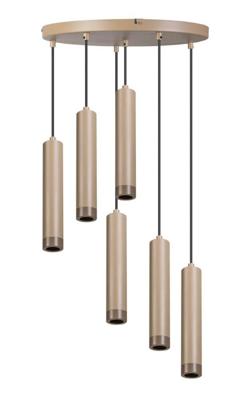 ETH Zandkleurige hanglampMiller Sand 6-lichts - 05-HL4560-59