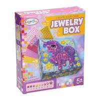 Lobbes Mozaïek juwelendoos versieren eenhoorn - thumbnail