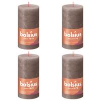 Bolsius rustiek stompkaars 130/68 rustic taupe a4 - thumbnail
