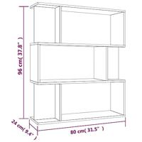 Boekenkast/kamerscherm 80x24x96 cm bewerkt hout sonoma eiken - thumbnail