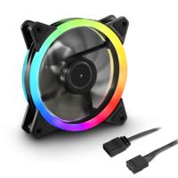 Sharkoon Shark Blades PWM PC-ventilator Zwart (b x h x d) 120 x 25 x 120 mm - thumbnail