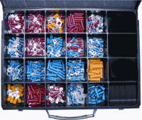 Assortiment Geïsoleerde Kabelschoenen ineen 21-vaks metalen - thumbnail