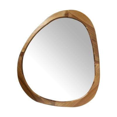 Spiegel organic driehoek - acaciahout - 78x67 cm Spiegel organic driehoek - acaciahout - 78x67 cm