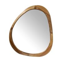 Spiegel organic driehoek - acaciahout - 78x67 cm - thumbnail