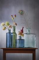 Mica Decorations Rioja Glazen Fles - H50 x Ø15 cm - Groen - thumbnail