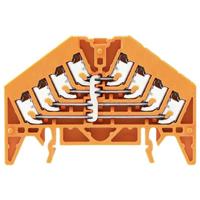 Weidmüller 1301630000 Verdeelblok Push-In-klem, Steekaansluiting Oranje 20 stuk(s) - thumbnail