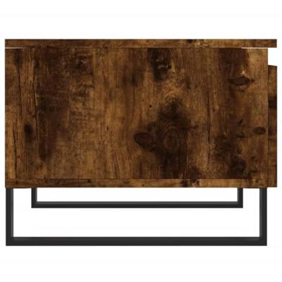 Salontafels 2 st 50x46x35 cm bewerkt hout gerookt eikenkleurig Salontafels 2 st 50x46x35 cm bewerkt hout gerookt eikenkleurig