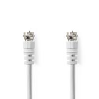 Satelliet- en Antennekabel | F Male - F Male | 5,0 m | Wit - thumbnail