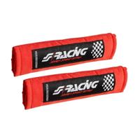 Simoni Racing Set Protector Schouderkussens - Rood Velours SRCC2RV - thumbnail