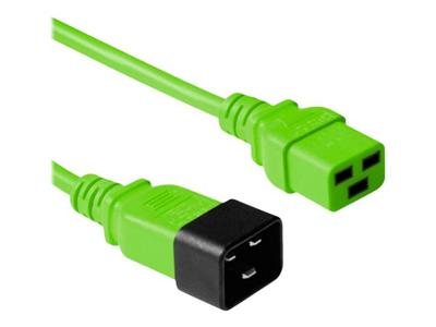 ACT AK5097 230V Stroomkabel C19/C20 Groen - 1,2 meter