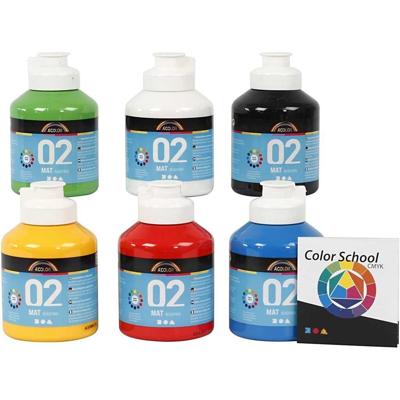 A-Color - Acrylverf - Matt - (6 x 500 ml) A-Color - Acrylverf - Matt - (6 x 500 ml)