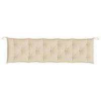 VidaXL Tuinbankkussen 180x50x7 cm oxford stof beige - thumbnail