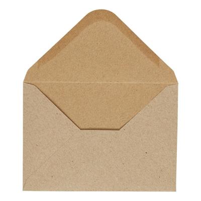 Creativ Company Enveloppen, afmeting envelop 11,5x16 cm, 110 gr, naturel, 10 stuk/ 1 doos