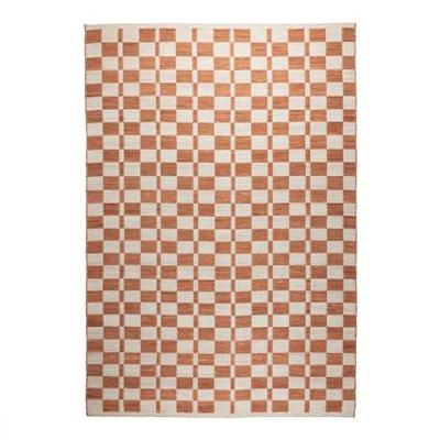 Zuiver Vloerkleed 'Checker' 160 x 230cm, kleur Terra Zuiver Vloerkleed 'Checker' 160 x 230cm, kleur Terra
