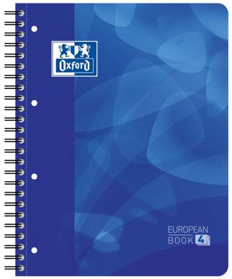 Oxford projectboek A4+ 4-gaats lijn 120 vel blauw
