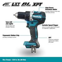 Makita Makita DDF484Z - Bohrer/Schrauber - kabellos DDF484Z Accu-schroefboormachine 18 V Li-ion Zonder accu - thumbnail