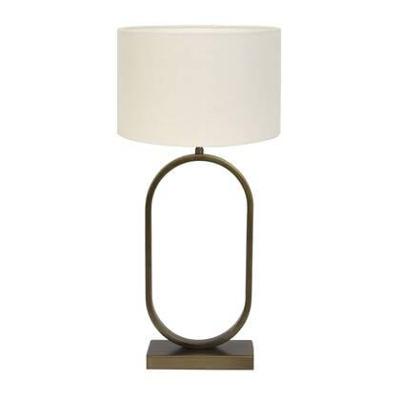 Light & Living Tafellamp Jamiri|Livigno - Ant, Brons|Eiwit - Ø30x67cm