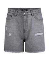 Rellix Meisjes jeans short - high waist - Used grijs denim - thumbnail