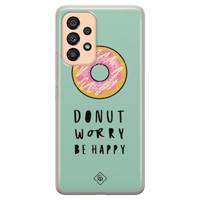 Samsung Galaxy A53 siliconen hoesje - Donut worry - thumbnail