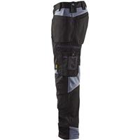 Blåkläder Werkbroek met spijkerzakken 15551860 | Zwart/Grijs | Maat D124 - 7330509591123 - thumbnail