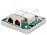 Digitus DN-93713 Netwerkdoos Opbouw (op muur) CAT 6A 2 poorten Zilver - thumbnail