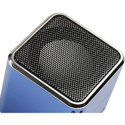 Mini-luidspreker Technaxx MusicMan Mini AUX, SD, USB Blauw