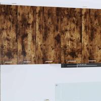Hangkast Riga Gerookte Eik en Wit 40 x 31 x 80 cm Bewerkt hout - thumbnail