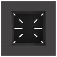 VidaXL Vuurkorf zwart 60 x 60 x 50 cm staal - thumbnail