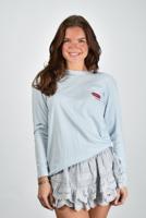 Marant Etoile t-shirt Martine TS0245FA-D1N06E powder blue - thumbnail