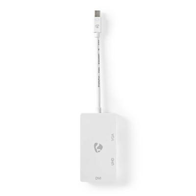 Mini-DisplayPort Multipoort-Adapterkabel | Mini-DisplayPort Male - VGA Female + DVI-D 24+1-Pins Fema Mini-DisplayPort Multipoort-Adapterkabel | Mini-DisplayPort Male - VGA Female + DVI-D 24+1-Pins Fema