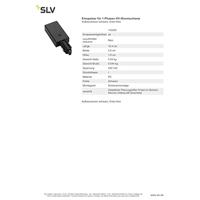 SLV 1-faseSupply 1 voeding aarde links zwart - 143030 - thumbnail