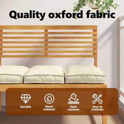 VidaXL Kussen 2 pcs crème 40 x 40 x 8 cm oxford stof