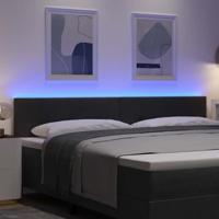 Hoofdbord met LED -striplichten Zwart 100 cm Fluweel - thumbnail