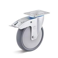 Torwegge Zwenkwiel m/rem termoplastisch ø160 kunststof - thumbnail