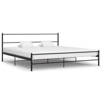 Bedframe metaal zwart 180x200 cm - thumbnail