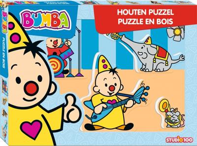 Studio 100 puzzel hout Bumba muziek 5 stukjes Studio 100 puzzel hout Bumba muziek 5 stukjes