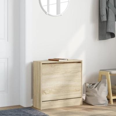 VidaXL Schoenenkast 60x21x57 cm bewerkt hout sonoma eikenkleurig