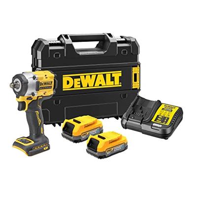 DeWalt DCF921E2T Accu Slagmoersleutel | Set | met Frictiering 1/2” | 18V XR Powerstack | in TSTAK - DCF921E2T-QW - thumbnail