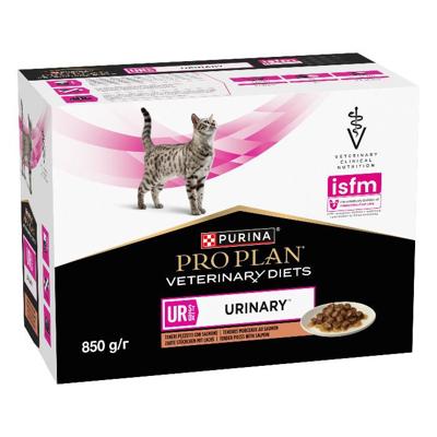 Purina Pro Plan Veterinary Diets UR St/Ox Urinary Zalm natvoer kat (10 x 85 gram)