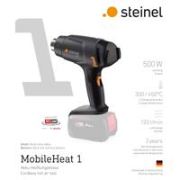 Steinel 088064 HEISSLUFTGEBLAESE AKKU MH 1 FS Accuheteluchtpistool 500 W Zonder accu, Zonder lader - thumbnail