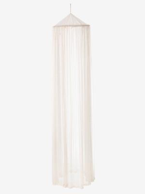 Bedhemel met lovertjes poederroze