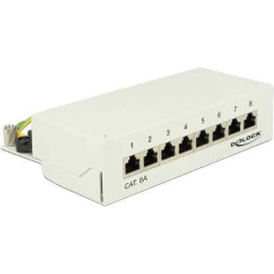 DeLOCK Desktop patchpaneel 8 Port Cat.6A
