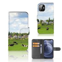 Apple iPhone 12 Mini | Telefoonhoesje | Met pasjeshouder | Koeien - thumbnail